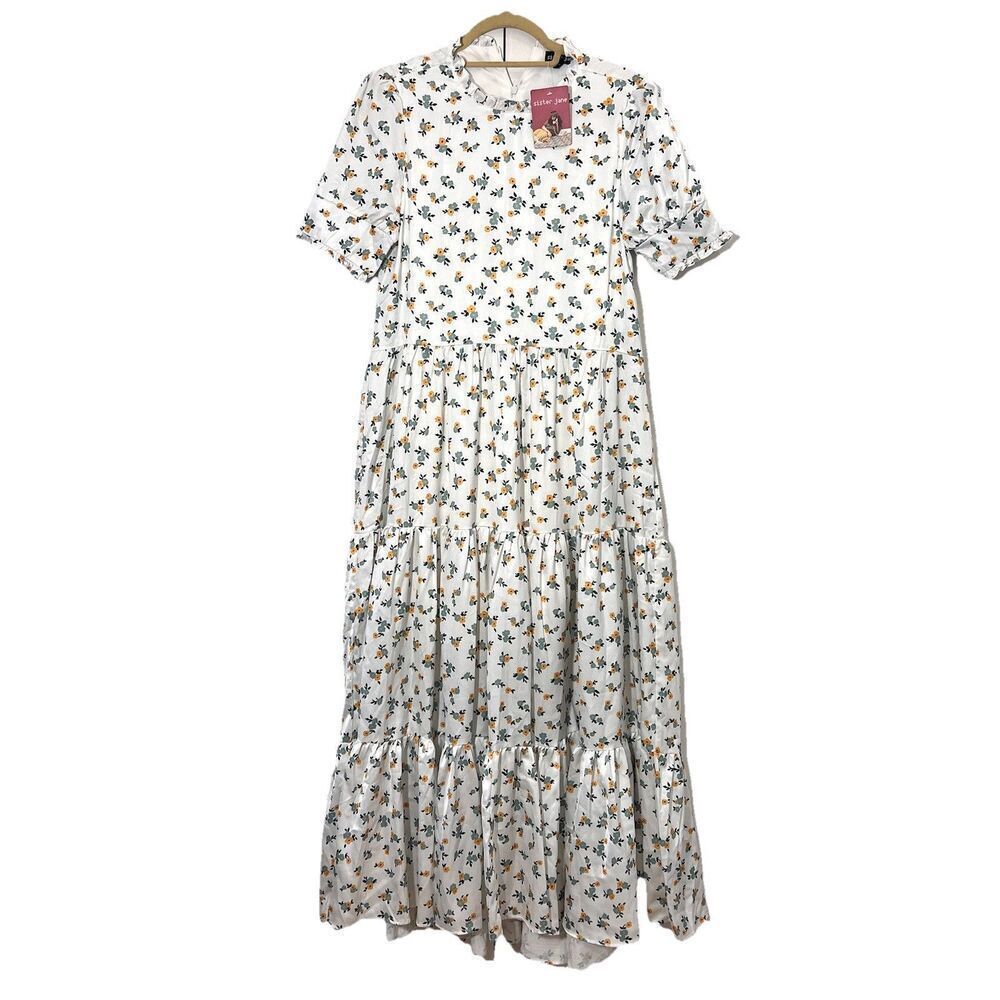 Sister Jane Maxi Dress Size S Floral Tiered Prarie Ruffle Cottage Core NWT